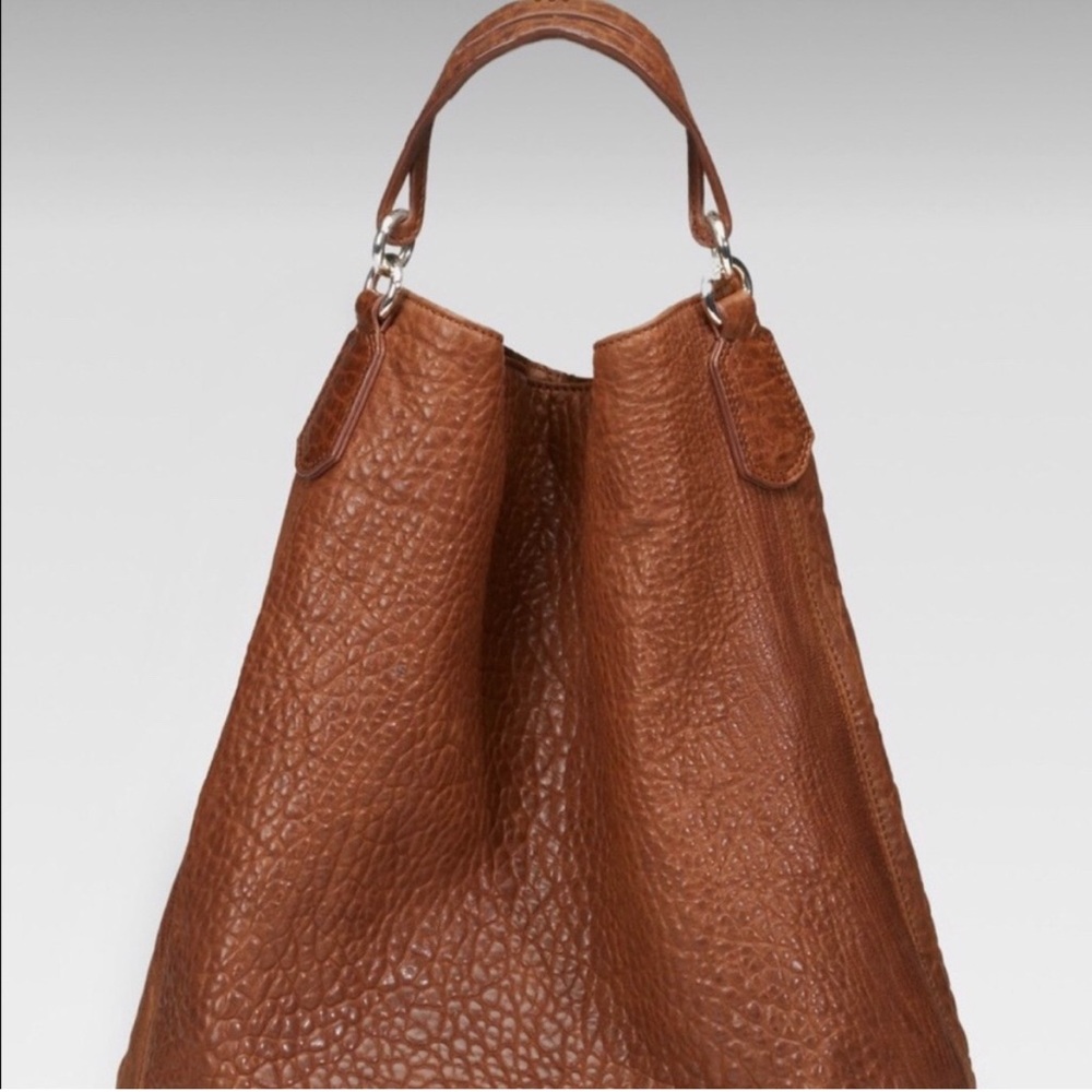 Alexander Wang Brown Pebbled Leather Studded Darcy Bag